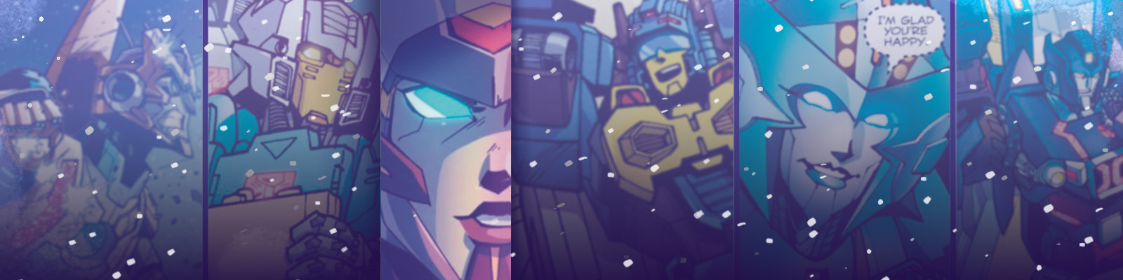 IDW Nautica and several other MTMTE characters in a website banner.